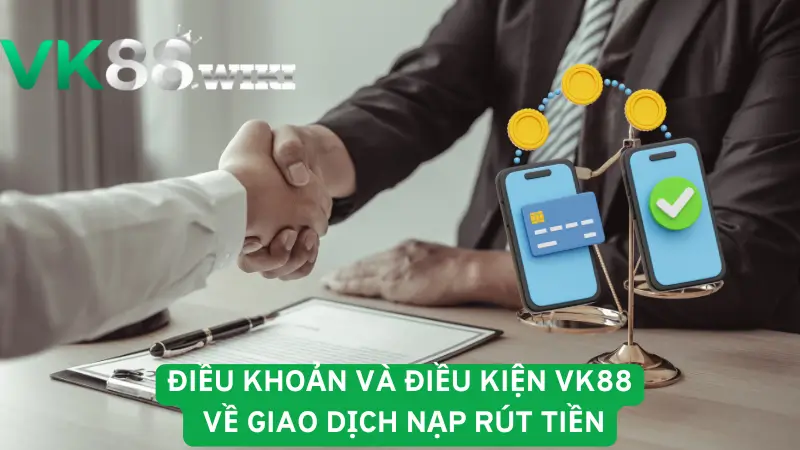 Điều khoản và điều kiện VK88 về giao dịch nạp rút tiền