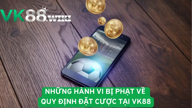 Những hành vi bị phạt về quy định đặt cược tại VK88